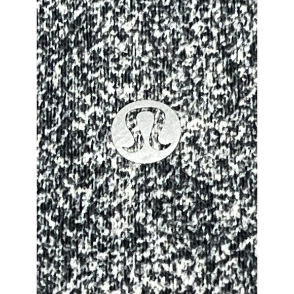 lululemon athletica Pants - Lululemon‎ Pace Rival Crop Leggings "Line Up White Black" Luxtreme Fabric Sz 8